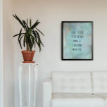 Poster Ajouter votre texte personnalisé Aqua et Grunge Tu<br><div class="desc">L'arrière - plan est recouvert d'un grunge vintage rayé, affligé, très contrasté avec dans les tons aqua, turquoise, pêche et turquoise. Un champ modèle a été ajouté pour votre texte. Utilisez cet espace pour ajouter votre citation préférée ou votre sentiment. Peut-être que c'est drôle. Peut-être avez-vous besoin d'une affiche qui...</div>