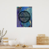 Poster Ajouter Votre Texte Personnalisé Encre D'Alcool Ab (Cuisine)