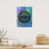 Poster Ajouter Votre Texte Personnalisé Encre D'Alcool Ab (Cuisine)