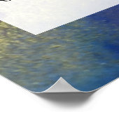 Poster Ajouter Votre Texte Personnalisé Encre D'Alcool Ab (Coin)