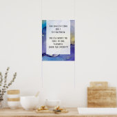 Poster Ajouter Votre Texte Personnalisé Encre D'Alcool Ab (Cuisine)