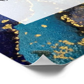 Poster Ajouter Votre Texte Personnalisé Encre D'Alcool Ab (Coin)