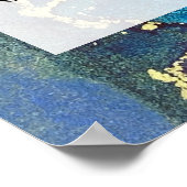 Poster Ajouter Votre Texte Personnalisé Encre D'Alcool Ab (Coin)