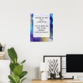 Poster Ajouter Votre Texte Personnalisé Encre D'Alcool Ab (Bureau à domicile)