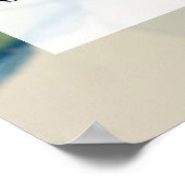 Poster Ajouter Votre Texte Personnalisé Encre D'Alcool Ab (Coin)