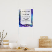 Poster Ajouter Votre Texte Personnalisé Encre D'Alcool Ab (Cuisine)