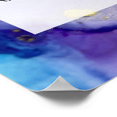 Poster Ajouter Votre Texte Personnalisé Encre D'Alcool Ab (Coin)