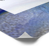 Poster Ajouter Votre Texte Personnalisé Encre D'Alcool Ab (Coin)