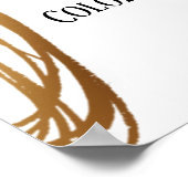 Poster Ajouter Votre Texte Personnalisé Gold Metalled Ova (Coin)