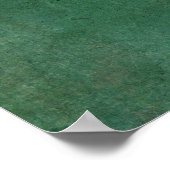 Poster Ajouter Votre Texte Personnalisé Gratuit Vert Fonc (Coin)