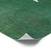 Poster Ajouter Votre Texte Personnalisé Gratuit Vert Fonc (Coin)