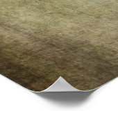 Poster Ajouter votre texte personnalisé Grunge Brown et v (Coin)