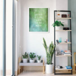 Poster Ajouter votre texte personnalisé Grunge Turquoise<br><div class="desc">L'arrière - plan est recouvert d'un grunge vintage rayé, en détresse, à contraste élevé avec dans les nuances de vert profond et turquoise. Un champ modèle a été ajouté pour votre texte. Utilisez cet espace pour ajouter votre citation préférée ou votre sentiment. Peut-être que c'est drôle. Peut-être avez-vous besoin d'une...</div>