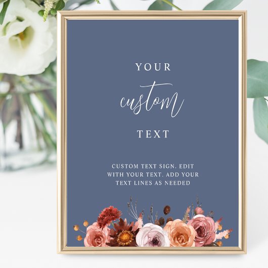 Poster Ajouter Votre Texte Personnalisé, Panneau Mariage 