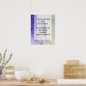 Poster Ajouter Votre Texte Personnalisé Purple Abstrait E (Cuisine)