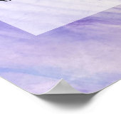 Poster Ajouter Votre Texte Personnalisé Purple Abstrait E (Coin)