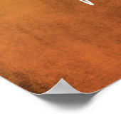 Poster Ajouter Votre Texte Personnalisé Rainbow Orange Gr (Coin)