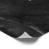 Poster Ajouter Votre Texte Personnalisé Sur Le Marbre Noi (Coin)