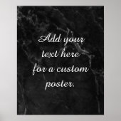 Poster Ajouter Votre Texte Personnalisé Sur Le Marbre Noi (Devant)