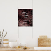Poster Ajouter votre texte personnalisé sur Rose Gold & B (Cuisine)