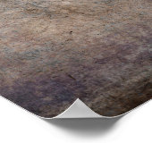 Poster Ajouter Votre Texte Personnalisé Vintage Earth Ton (Coin)