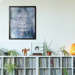 Poster Ajouter Votre Texte Personnalisé Vintage Joyau Ton<br><div class="desc">L'arrière - plan est recouvert d'un graphisme vintage à texture intense et à contraste élevé dans les tons bleu, vert et violet. Un champ modèle a été ajouté pour votre texte. Utilisez cet espace pour ajouter votre citation préférée ou votre sentiment. Peut-être que c'est drôle. Peut-être, au lieu de cela,...</div>
