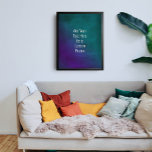 Poster Ajouter Votre Texte Sans Serif Personnalisé Purple<br><div class="desc">L'arrière - plan est recouvert d'un grunge vintage rayé, affligé, très contrasté avec dans les tons violet profond et turquoise. Un champ modèle a été ajouté pour votre texte. Utilisez cet espace pour ajouter votre citation préférée ou votre sentiment. Peut-être que c'est drôle. Peut-être avez-vous besoin d'une affiche qui vous...</div>