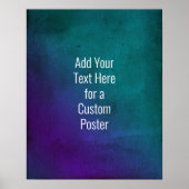 Poster Ajouter Votre Texte Sans Serif Personnalisé Purple (Devant)