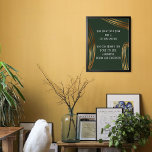 Poster Ajouter votre texte Scribbled Gold Ovals À feuilla<br><div class="desc">Cette conception flexible comprend un champ modèle destiné à votre propre texte personnalisé. Utilisez cet espace pour ajouter votre citation préférée ou votre sentiment. Peut-être que c'est drôle. Peut-être avez-vous besoin d'une affiche qui vous motive. Il peut présenter votre poème préféré, ou des paroles de chansons, ou commémorer une occasion...</div>