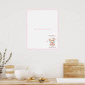 Poster Ajouter Votre Thème Baby shower Photo (Cuisine)
