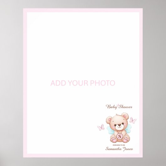 Poster Ajouter Votre Thème Baby shower Photo (Devant)