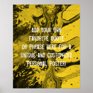 Poster Ajoutez une citation personnalisée Marbre noir, Ja