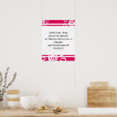 Poster Ajoutez vos bandes de devis personnalisées et vos  (Cuisine)