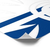 Poster Ajoutez vos bandes de devis personnalisées Fleurs  (Coin)