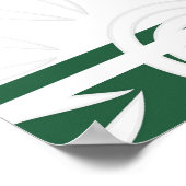 Poster Ajoutez vos bandes de devis personnalisées Fleurs  (Coin)