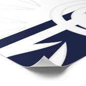 Poster Ajoutez vos bandes de devis personnalisées Fleurs (Coin)