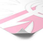 Poster Ajoutez Vos Bandes Et Fleurs De Devis Personnalisé (Coin)