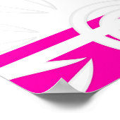 Poster Ajoutez Vos Bandes Et Fleurs De Devis Personnalisé (Coin)