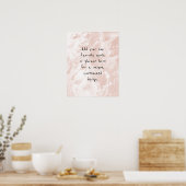 Poster Ajoutez Votre Marbre blanc De Devis Personnalisé,  (Cuisine)