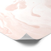 Poster Ajoutez Votre Marbre blanc De Devis Personnalisé,  (Coin)