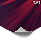 Poster Ajoutez votre message, Astronaute du skateboard su (Coin)