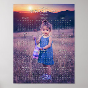 Poster Ajoutez votre propre calendrier photo 2026