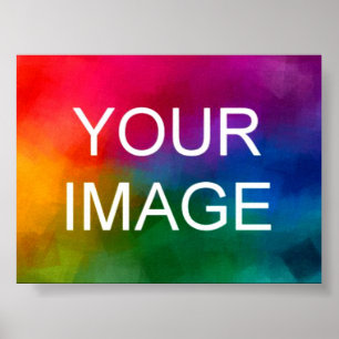 Poster Ajoutez votre propre photo de vacances d'anniversa