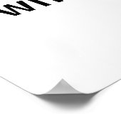 Poster Ajoutez votre propre texte. (Coin)