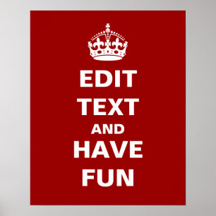 Poster Ajoutez votre propre texte ici !