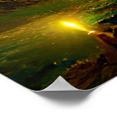 Poster Ajoutez votre texte, hors de l'obscurité, étincell (Coin)