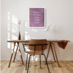 Poster Ajoutez Votre Texte Personnalisé, Gras Gras Subtil<br><div class="desc">L'arrière - plan est couvert d'un graphique grunge rayé, en détresse, vintage et en rose gras. Un champ modèle a été ajouté pour votre texte. Utilisez cet espace pour ajouter votre citation préférée ou votre sentiment. Peut-être que c'est drôle. Peut-être avez-vous besoin d'une affiche qui vous motive. Quelle que soit...</div>