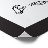 Poster Ajustements chiropratiques Langue des signes (Coin)