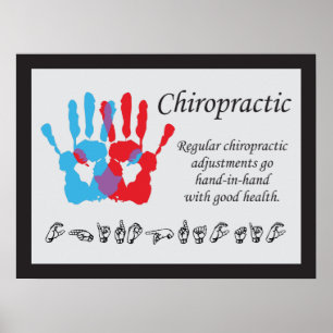 Poster Ajustements chiropratiques Langue des signes