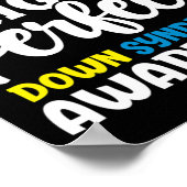 Poster Ajuster Parfait Down Syndrome Sensibilisation nouv (Coin)